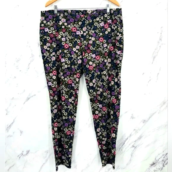 Euc like new Faded Glory floral jeggings size XXL/20